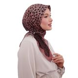 Kiremit Leopar Desen Soft Eşarp