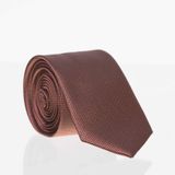 Kiremit Slim Fit Düz Renk Dokuma Kravat / DDK-04 DDK-04-GF