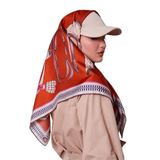 Kiremit Twill İpek Eşarp Lunera Koleksiyonu