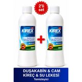 KİREX Duşakabin Kireç ve Su Lekesi Temizleyici Cam Fayans Kireç Sökücü Jel 2x500ml
