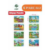 Kiri Ahşap çocuk puzzle 6 parçalı