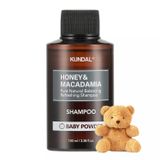 Kırılma Karşıtı, Besleyici Şampuan Kundal Honey & Macadamia Nature Shampoo 100ml (Baby Powder)