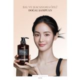 Kırılma Karşıtı, Besleyici Şampuan Kundal Honey & Macadamia Nature Shampoo 500ml (Baby Powder)