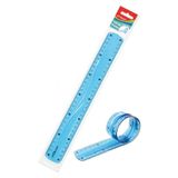 Kirilmaz Cetvel 30 Cm Silikonlu Mavi Renk 1 Adet Cetvel Kirilmaz