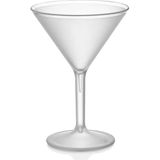 Kırılmaz, Çizilmez , Buzlu Polikarbon Plastik Martini Bardağı 280 ml ( Dikkat: Cam Değildir. ) - Şeffaf