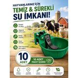 Kırılmaz Garantili 10 Adet Büyükbaş Otomatik Hayvan Suluğu - Kırılmaz Suluk 3 Litre
