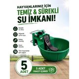 Kırılmaz Garantili 5 Adet Büyükbaş İçin Hayvan Suluğu - Plastik Kırılmaz Suluk 3 Litre