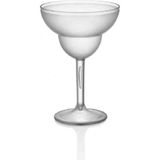 Kırılmaz Polikarbon Plastik Margarita Bardak.kumlu ( Buzlu ) GÖRÜNÜMLÜDÜR.350ML.DIKKAT : Cam Değildir!!! - Şeffaf - Gümüş - 350 ml