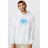Kırım Tatar Tamga Beyaz Erkek 3İp Kapşonlu Sweatshirt