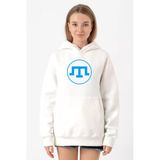 Kırım Tatar Tamga Beyaz Kadın 3İp Kapşonlu Sweatshirt