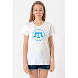 Kırım Tatar Tamga Beyaz Kadın Bisikletyaka Tshirt