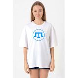 Kırım Tatar Tamga Beyaz Kadın Oversize Tshirt
