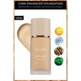Kırışıklık Karşıtı Nemlendirici SPF30 Parlak Bitişli Fondöten - Care Enhancer 806 Pale Apricot - BEJ