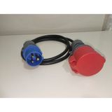 Kırkdabir Cee Norm 5/16A Uzatma Priz ve 3/16A Fişli 3x2,5mm Ttr H05VV-F Adaptör Kablo - 1,5 metre