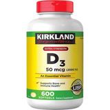 Kırkland Signature Extra Strength D3 50 Mcg 600 Softgels - Aromasız