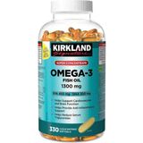Kırkland Signature Super Concentrate Omega-3 Fish Oil 330 Softgels-Original Usa/canada - fishoil