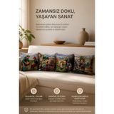 KIRLENT EV GOBLEN DOKUMA KADINLAR DESEN 4 ADET KIRLENT KILIF