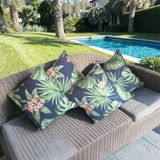 KIRLENT YAPRAK DESEN 35x35 4LÜ