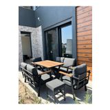 Kırlenta 2 2 1 1 + 2 ADET PUF Yemek Masası Bahçe Takımı Balkon Takımı Bahçe Seti Oturma Grubu KOLTUK TAKIMI