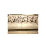 KIrlentçi Ahmet Kadife Dokulu Karisik Renkli Kırlent Yastık Minder Kılıfı 8 Adet 45x45 cm Koltuk Kanepe Fermuarlı