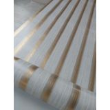 Kirli Beyaz Üzerine Gold Avangart Kabartmalı Duvar Kağıdı 5 M²