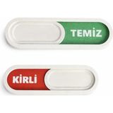 Kirli Göstergeli Manyetik Magnet - Bulaşık Makinesi Durum Göstergesi Kaydırmalı Magnet