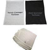 Kirli Temiz Torbası Çamaşır Filesi Torbaları Set