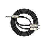 Kırlın 2 mt Y 1/4'' Mono Erkek - 2xRCA Erkek Kablo