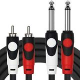 Kirlin 3mt Patch 2x1/4 Mono 2xRCA Kablo