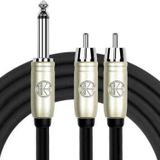 Kirlin 3mt. Y 1/4 Mono Erkek 2xRCA Erkek Kablo