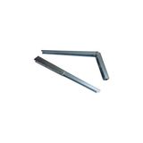 Kırma Katlanır Masa Konsolu, 30 Cm, Çinko Kaplama, Dayanıklı Metal Malzeme, Duvara Monte, Katlanabilir Raf Ayağı, Masa Ayak Destek Aparatı, Kolay Kurulum, Çok Amaçlı Kullanım, 2'li Set (Gri) - Option-1