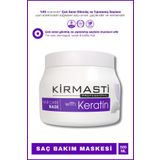 Kırmastı Zarar Görmüş ve Yıpranmış Saçlar için Keratin Etkili Saç Bakım Maskesi 500ml (Canlandırıcı)