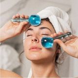 kırmed Face Roller Yüz Küreleri 2 ADET Yüz Masaj Topları Quartz Roller Yüz Yogası İçin Toplar Masaj Aleti