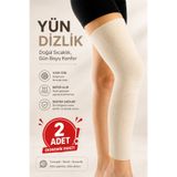 kırmed Yün Dizlik Uzun ÇİFT Dizlik Kireçlenmeye İyi Gelen İçin Uzun Yün Dizlik 2 ADET