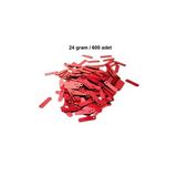 Kırmızı 15 X 5 Mm Dantel Oya Yazma Halhal Abiye Lazer Kesim Pul 600 Adet / 24 Gram