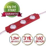 Kırmızı 20 Adet Mercekli Modül Led 1,5 Watt 12volt