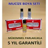Kırmızı 5li Kumaş Boyama Seti Sabitleyici-Kalıcı Için Sirke-Parlaklık Için Iyotsuz Tuz-2 Adet Boya