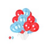 Kırmızı - Açık Mavi Metalik Balon 50 Adet