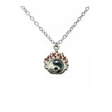 Kırmızı Alevli Ying Yang Sembolü Unisex Kolye – 60 Cm Zincirli, Zamak Metal Aşk Ve Denge Temalı Takı