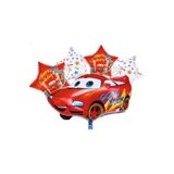 Kirmizi Araba 5Li Folyo Set Balon, cars 3487934893829
