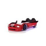 Kırmızı Arabalı Yatak Kapıları Açılan Mustang Full Ledli Kumandalı Ve Müzikli