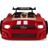 Kırmızı Arabalı Yatak Sport Mst Full Ledli Kumandalı ve Müzikli - 90 x 190 cm