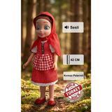 Kırmızı Başlıklı Kız Sesli Masal Anlatan Oyuncak Bebek - 42 Cm
