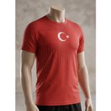 Kırmızı Bayraklı Tasarım Tişört