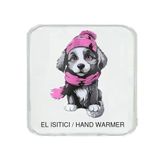 KIRMIZI BERELİ KÖPEK CEP SOBASI,EL ISITICI,SICAK SU TORBASI PVC 10x9,5cm