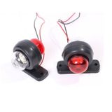 Kırmızı - Beyaz Ledli Mini Takoz Lamba - 2 Adet