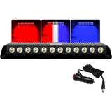 Kırmızı Beyaz Mavi 14 Mod 12 LED Flaş Araç Iç Dış Panel Çatı Ön Arka Cam Oto Çalışma Lambası S12 Işık Çubuğu Spot Vantuzlu Çakmaklık Girişli Acil Ikaz Sinyal Polis Çakar Gece Gündüz Çalışan Lamba