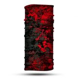 Kırmızı Boya Desenli Bandana Boyunluk - Çok Amaçlı, Esnek Yüz Maskesi, Spor Outdoor, Kafa Bandı, Erkek ve Kadın İçin
