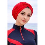 Kırmızı Burgu Model Hazır Deniz - Havuz Bonesi