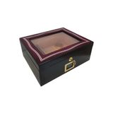 Kırmızı Camlı Dijital Humidor Puro Kutusu rb99kr